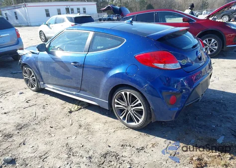2016 Hyundai Veloster Turbo from USA, damaged, VIN KMHTC6AEXGU273382